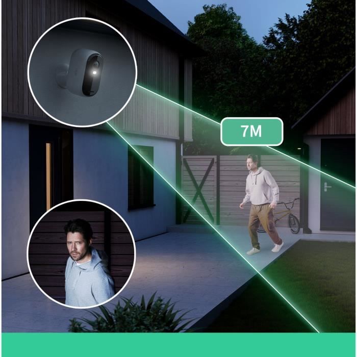 ARLO Essential2 Connected Security Camera - 3 Pack - 2K Resolution - Color Night Vision