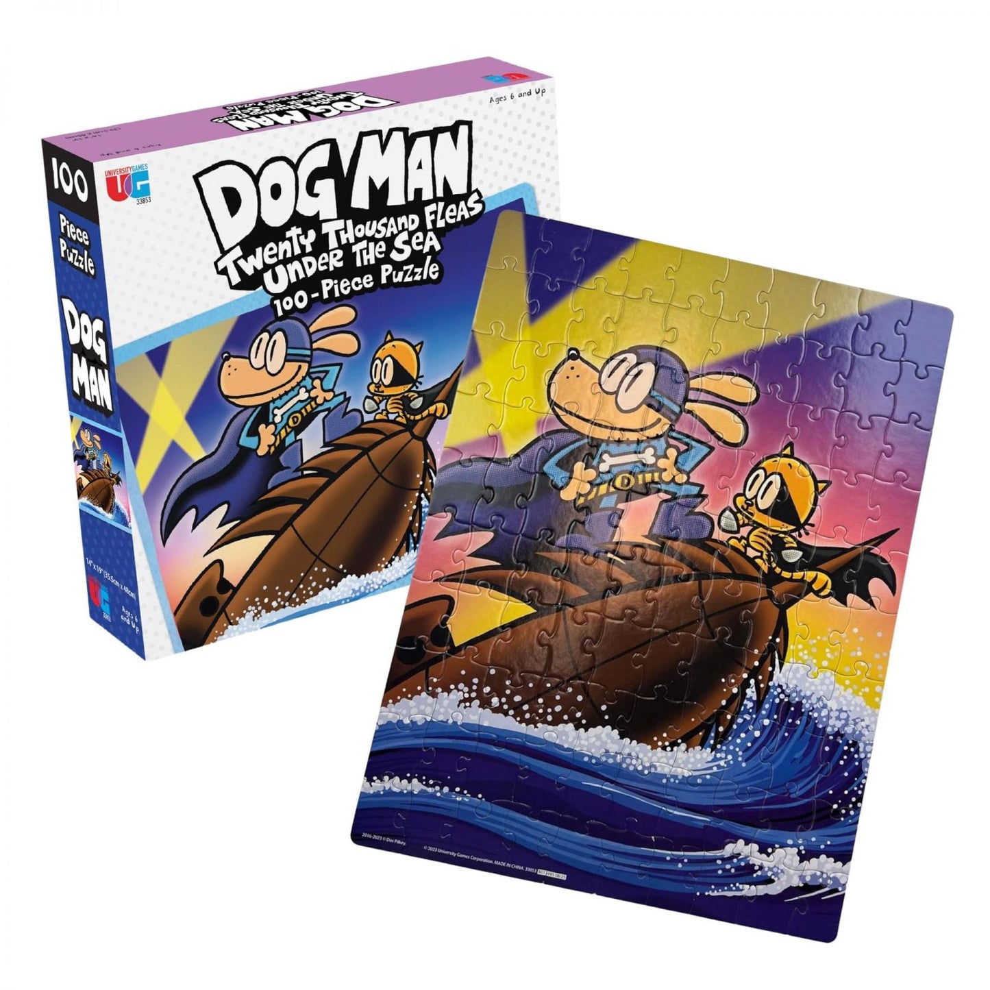 Dog Man Twenty Thousand Fleas Under The Sea 100 Piece Jigsaw Puzzle