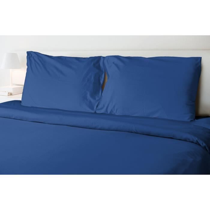Flat sheet - HOME LINGE PASSION - 180 x 290 cm - 1 person - Blue