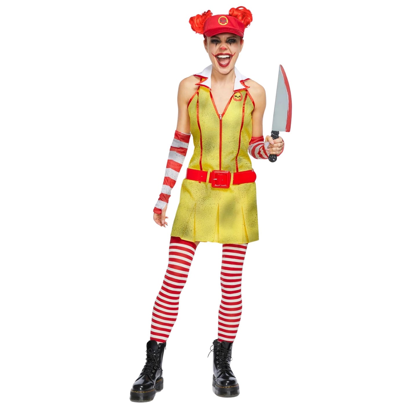Evil Fast Food Clown Adult Costume | Large