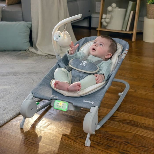 INGENUITY Stomach massage deckchair - Parker, Fixed or rocking position, Ultra-compact folding with storage bag provided