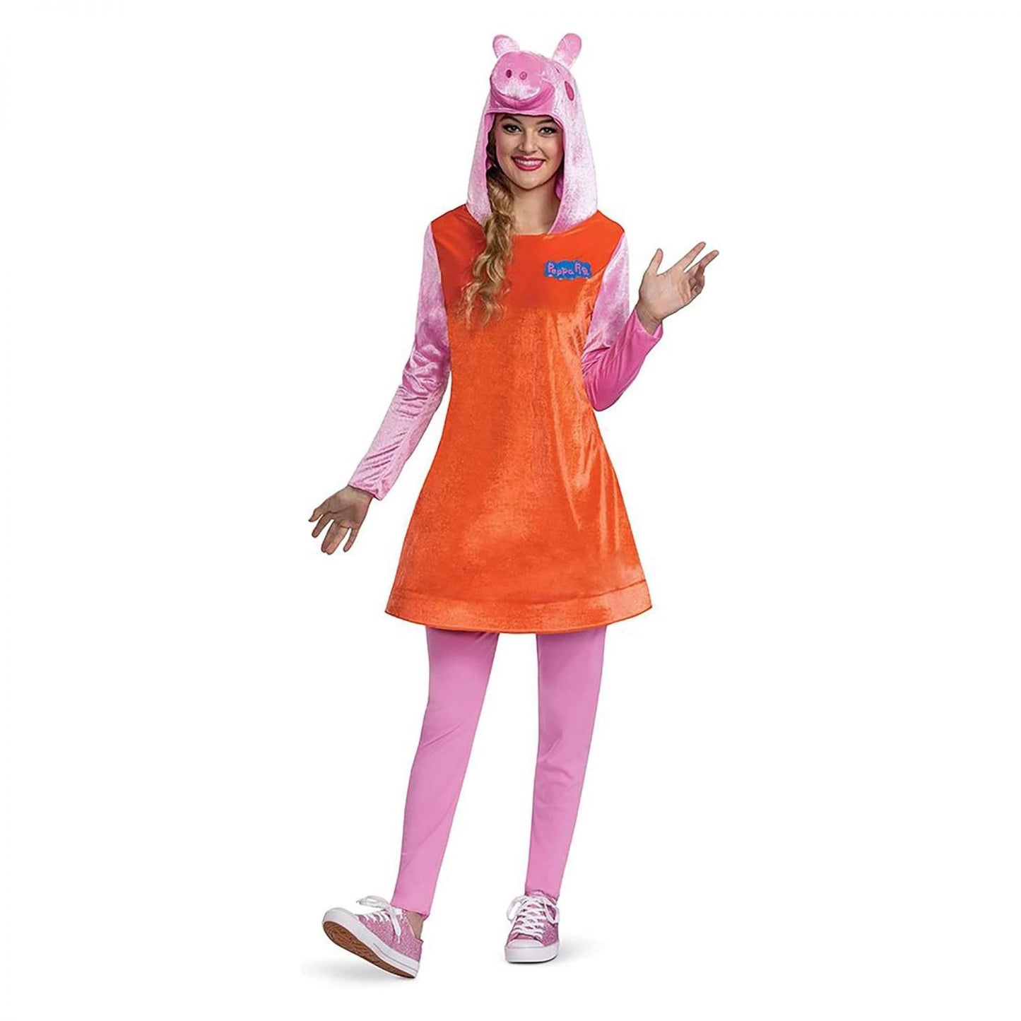 Peppa Pig Mummy Pig Deluxe Adult Costume | Large (12-14)
