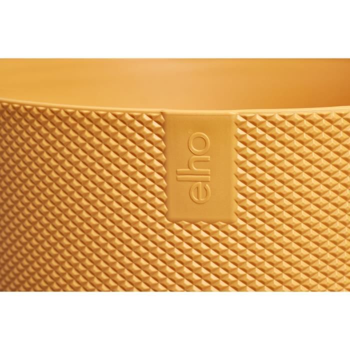 Flower pot - Elho - Jazz Round - Yellow - L 35 x W 34.5 x H 32 cm - Indoor - 100% recycled