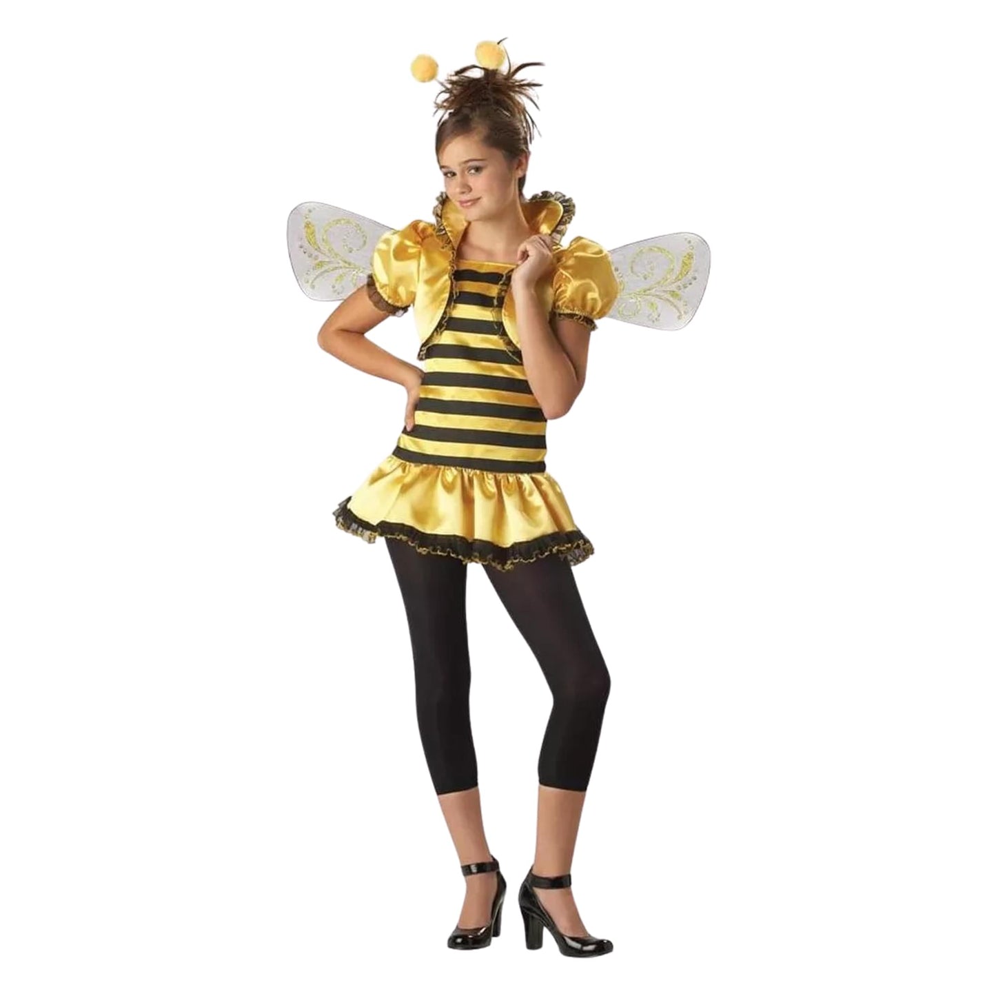 Honey Bee Girl Dress Designer Costume Child Medium