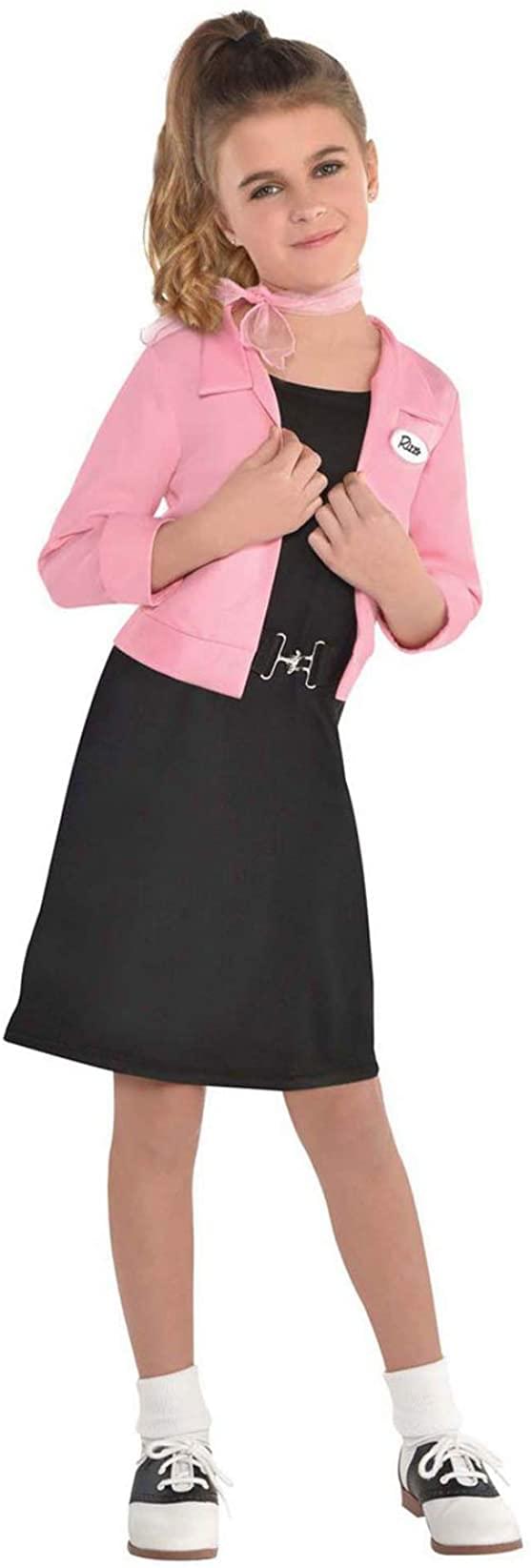 Grease Pink Ladies Costume | Child Medium