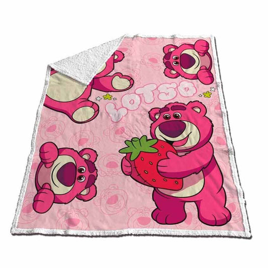 Disney Pixar Toy Story Lotso Coral sherpa blanket 130x170cm