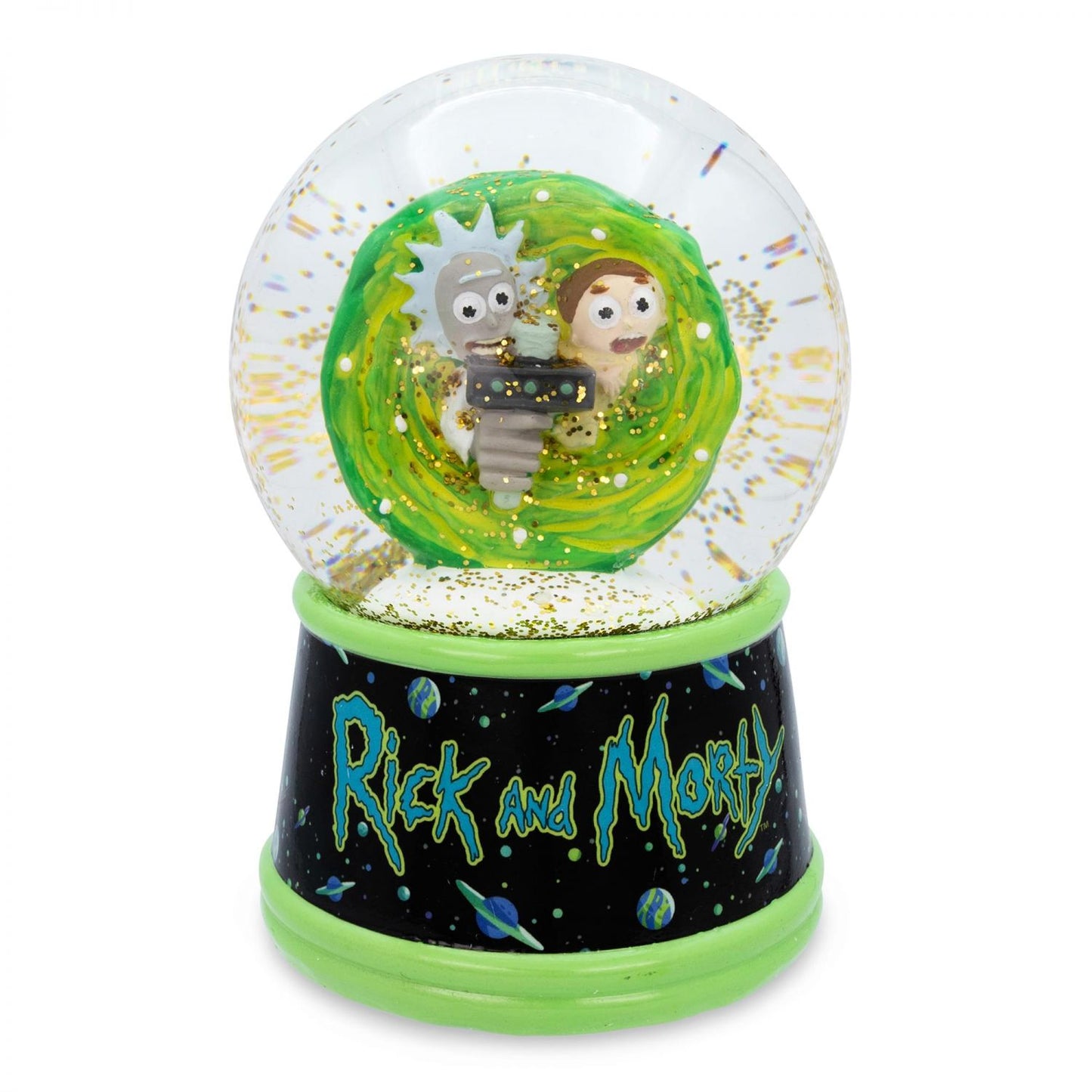 Rick and Morty Portal Light-Up Collectible Snow Globe | 6 Inches Tall