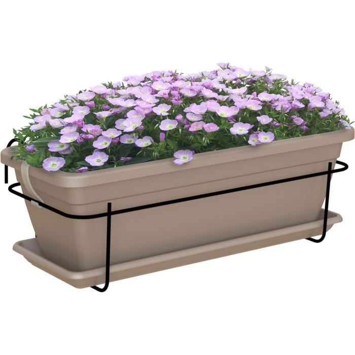Artevasi - Kit Balcony Gardening Venezia 50cm Taupe 50 x 19.5 x H16.3 cm - 1.16l