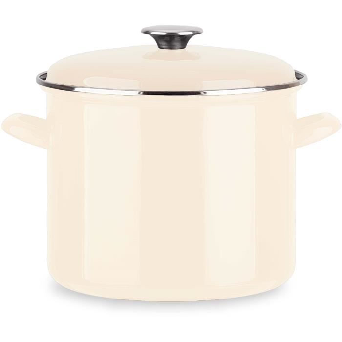 Caterer - BAUMALU - All hobs including induction - Enamel 26 x 20 cm - Ivory color