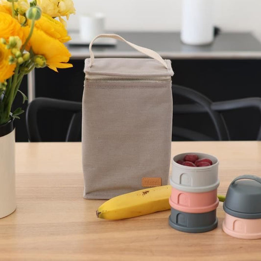 BEABA, Baby meal pouch, insulated, pearl gray