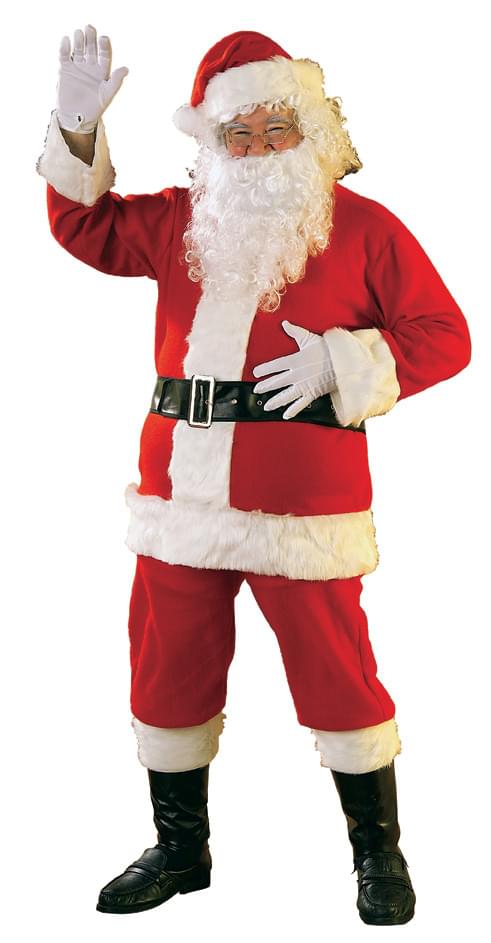 Deluxe Flannel Santa Suit Adult Costume X-Large