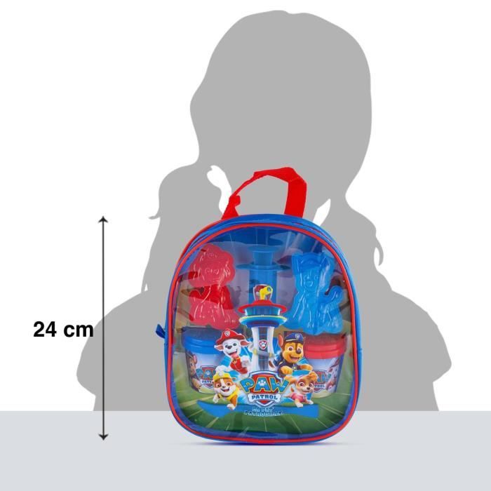 Pat Patrol - Backpack filled with modeling clay and accessories - Creative Leisure - PPC 031 - Canal Toys