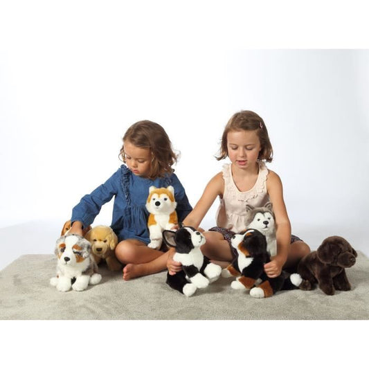 Husky Dog Plush - GIPSY TOYS - Sitting, 25 cm