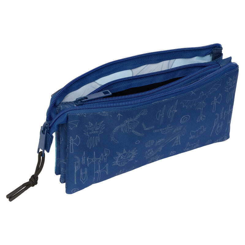How to Train Your Dragon triple pencil case