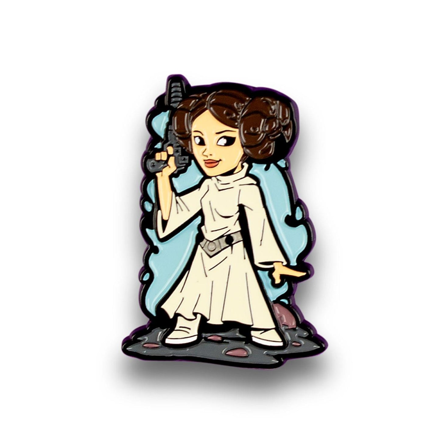 OFFICIAL Star Wars Princess Leia Pin | Exclusive Art Design By Derek Laufman