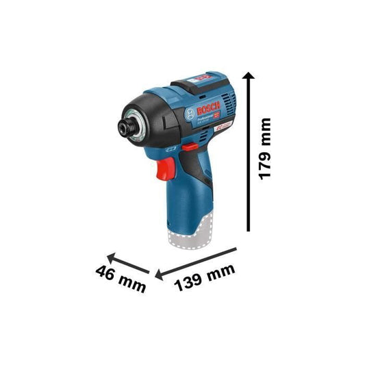 Bosch Professional GDR 12V-110 impact driver + 2 3.0Ah batteries in L-BOXX - 06019E0005