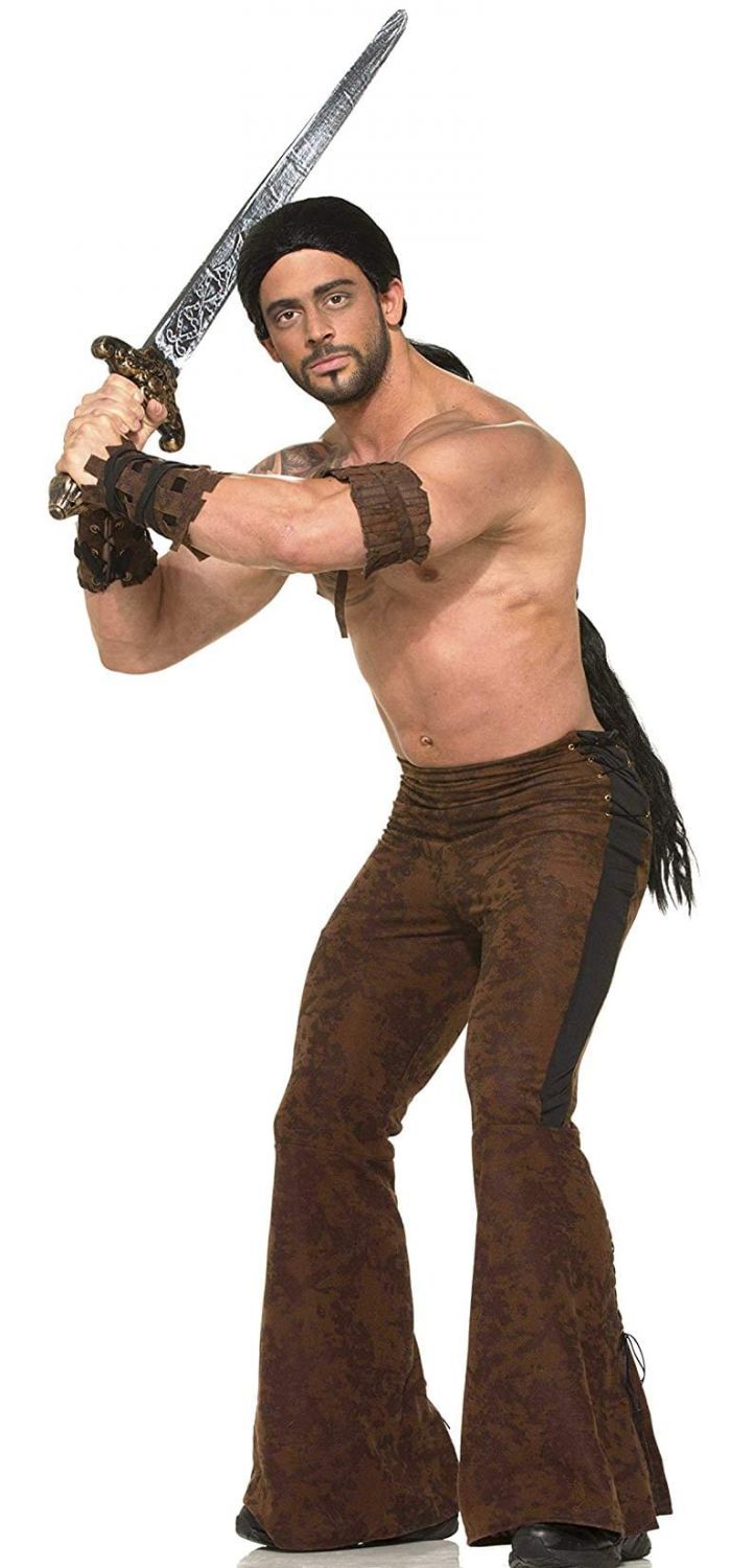 Medieval Fantasy Warrior Adult Costume Pants One Size