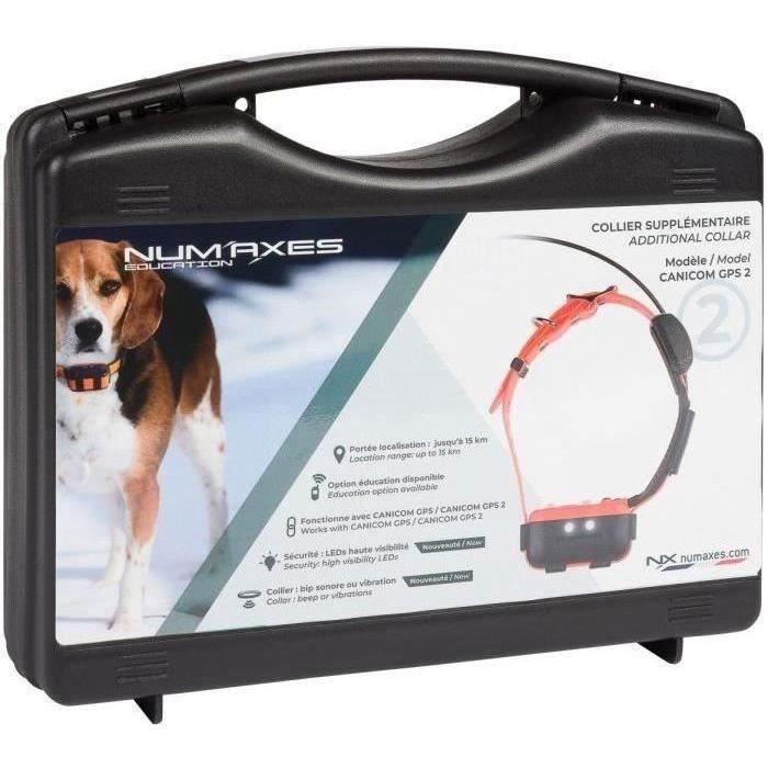 GPS collar - NUM'AXES - CANICOM GPS 2 - Collar only - Black / Orange