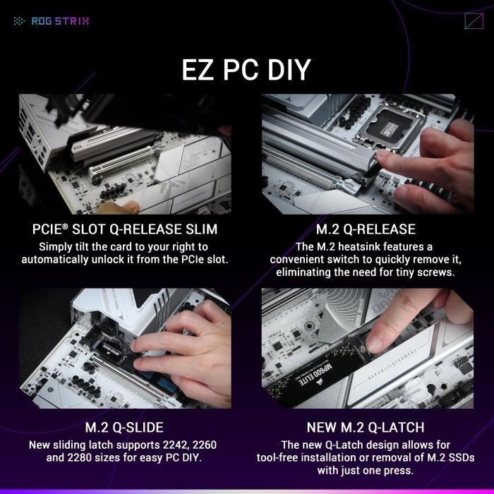 Motherboard - ASUS - STRIX Z890-A GAMING WIFI - Socket 1851 - DDR5 SDRAM - M.2 PCIe 5.0