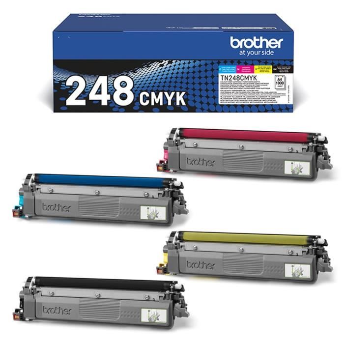 Standard Toner Pack - BROTHER - TN248VAL - Cyan Magenta Yellow Black - 4x1000 pages