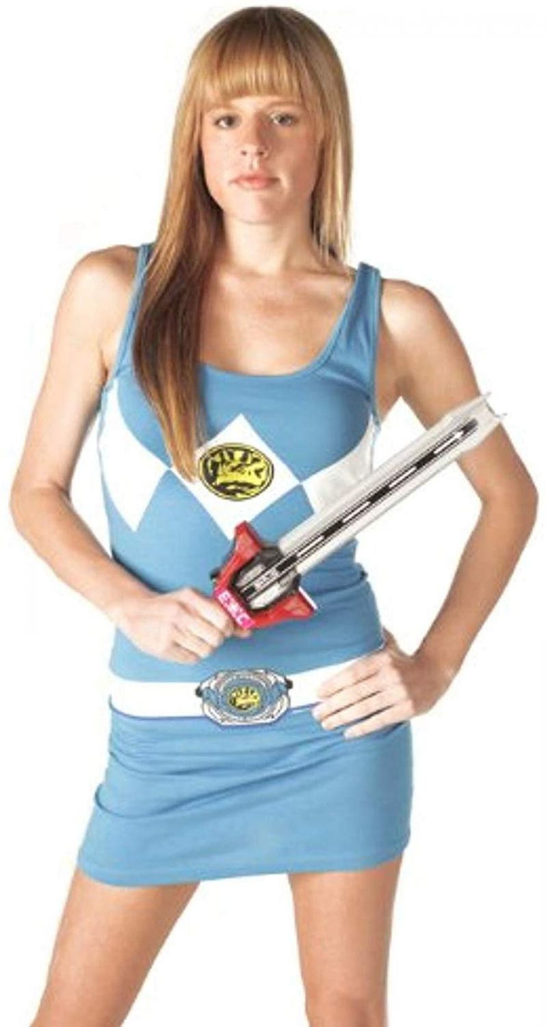 Power Rangers Blue Power Ranger Adult Tank Dress Medium