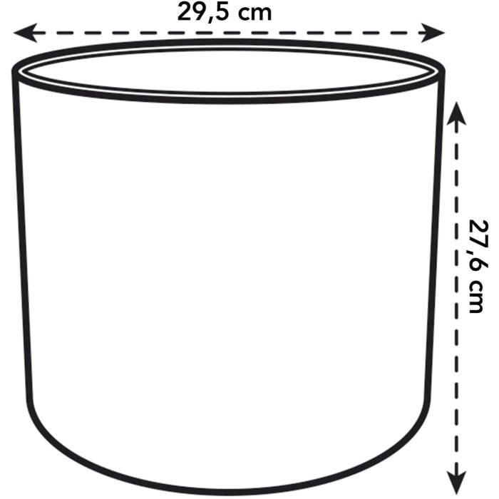 Round flower pot B.for - Plastic - Ø30 - Leaf Green