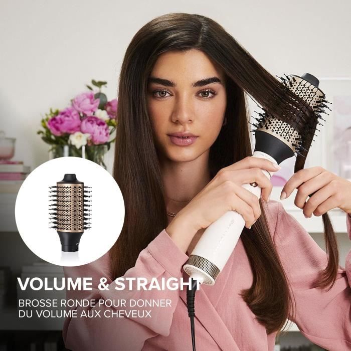Ionic Blowing Brush - Bellissima - Air Wonder - Heated Volume Blow Drying Brush - Keratin Ceramic Brushes - 8 Accessories