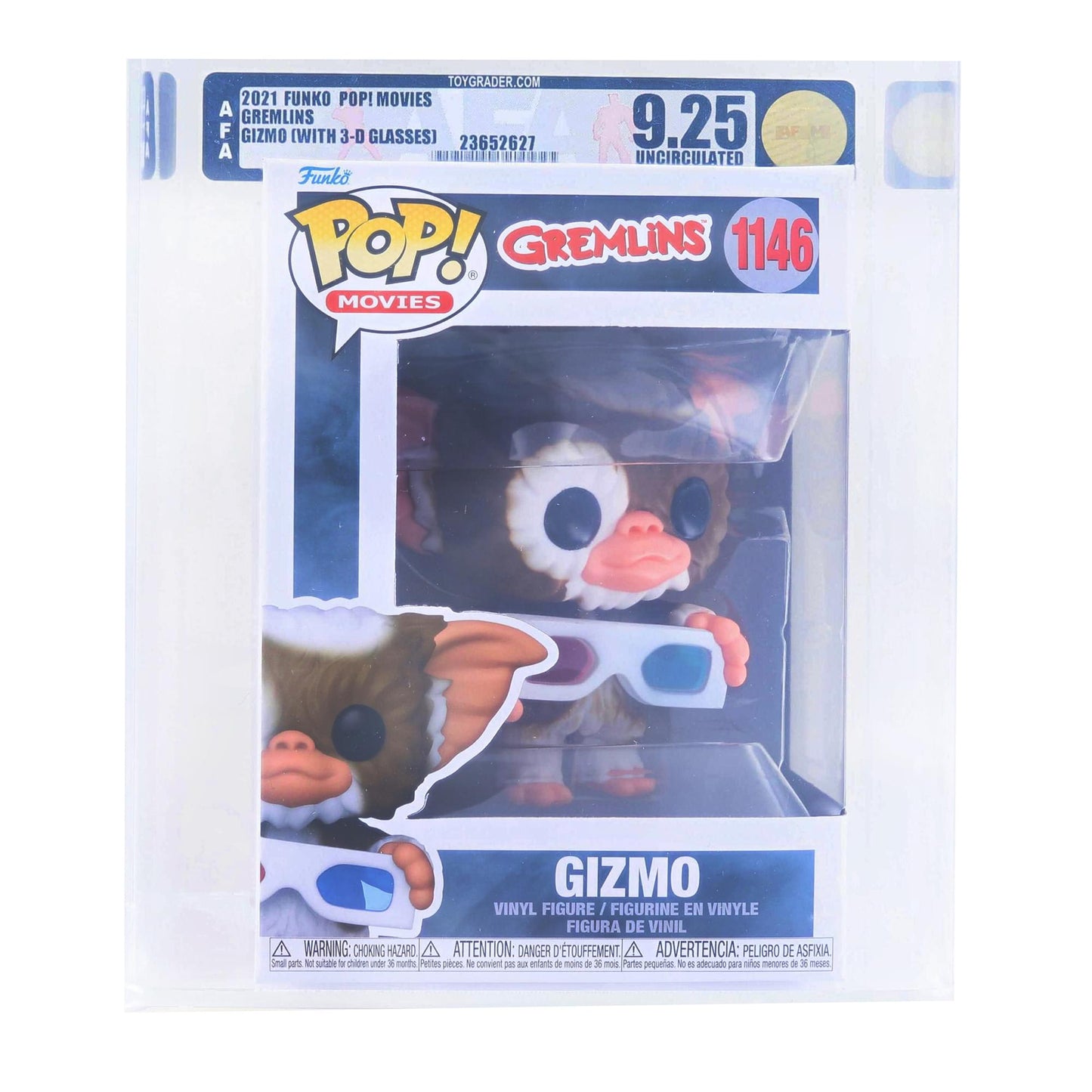 Gremlins Funko POP | Gizmo w/ 3D Glasses | Rated AFA 9.25