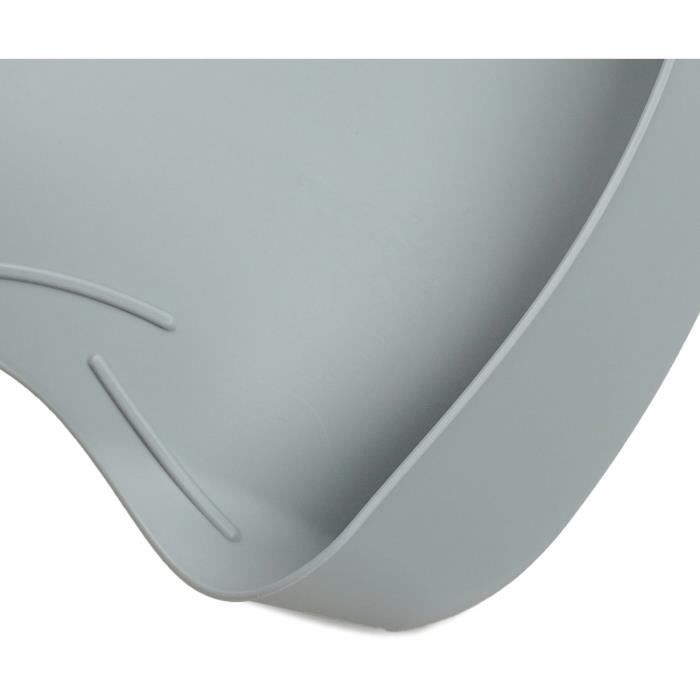 SET OF 2 CELADON GREEN BIBOU BIBS - CHARM GREY