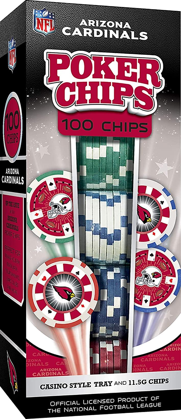 Arizona Cardinals NFL 100-Piece Poker Chips