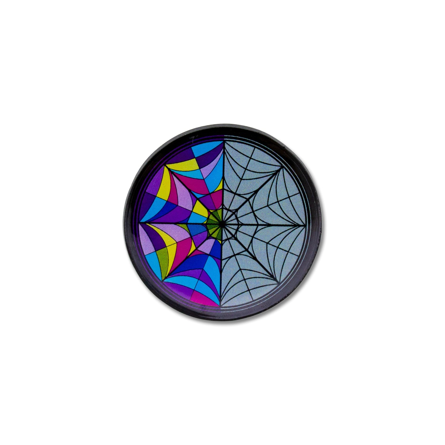 Addams Family Wednesday And Enid's Split Window Enamel Pin