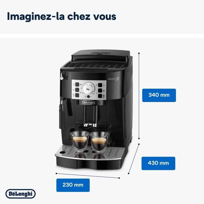 Automatic espresso machine with grinder - Delonghi Magnifica s ecam22.140.b - black