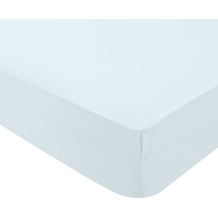 DOMIVA Fitted sheet Light jersey - 130 g / m² - 70 x 140 cm - Blue