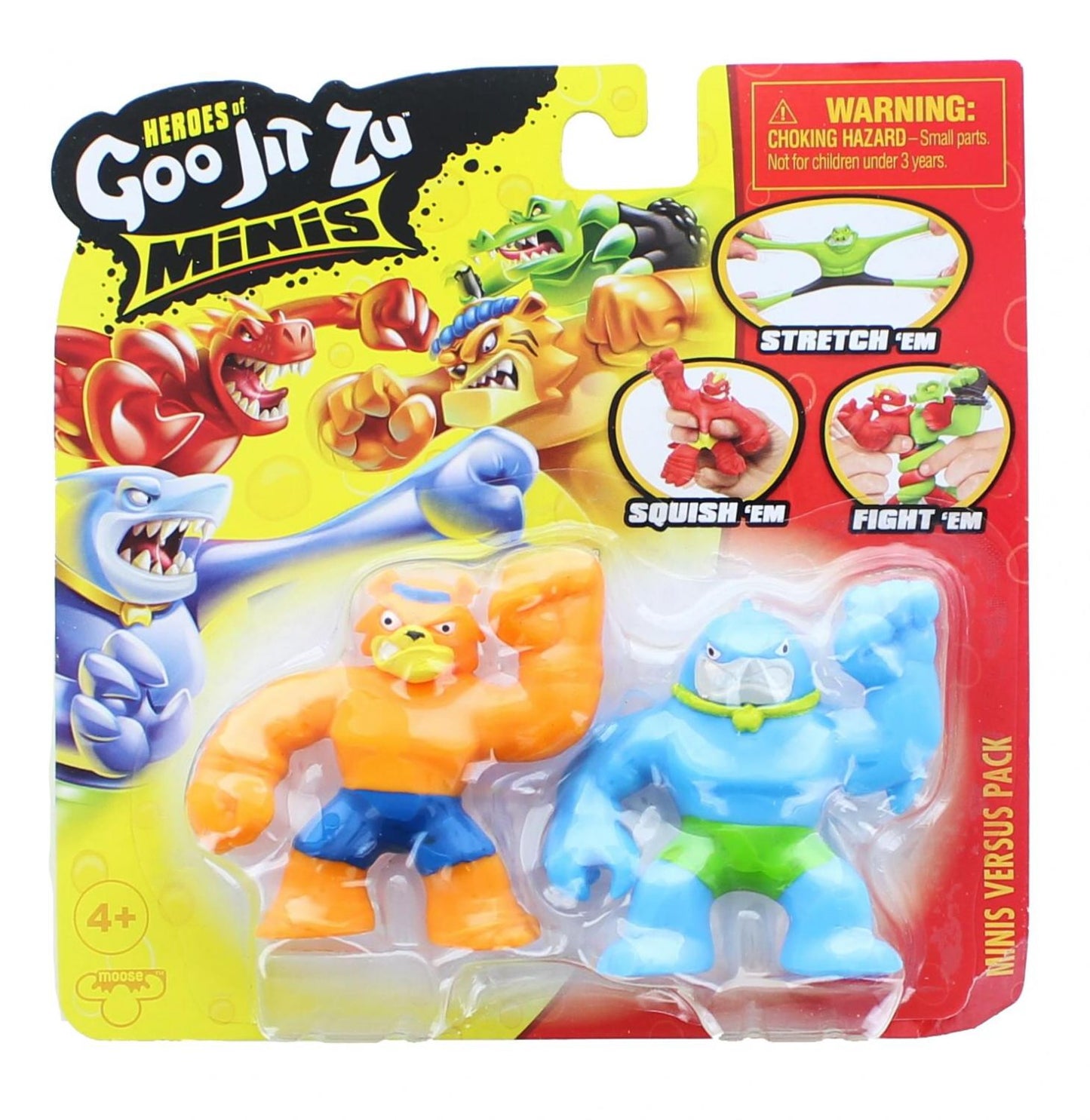 Heroes of Goo Jit Zu Minis Versus Figure 2-Pack | Thrash vs Tygor