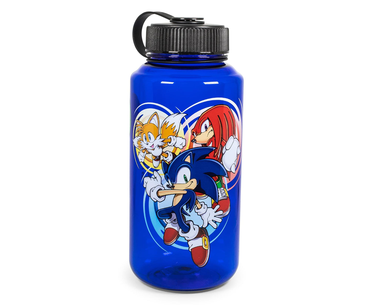 Sonic The Hedgehog Character Plastic Water Bottle | Holds 32 Ounces