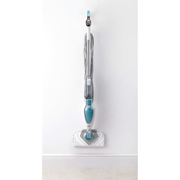 BLACK & DECKER FSM1630-QS - Delta head steam mop - 1600 W - 4 accessories - White / Blue