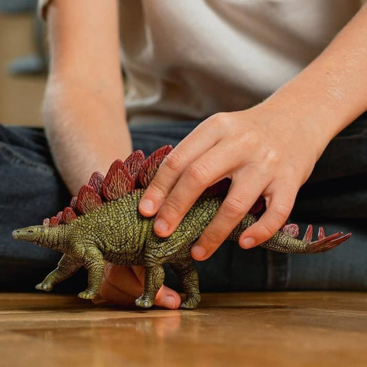 Stegosaurus, figurine with realistic details, dinosaur toy inspiring imagination for children aged 4, 5 x 20 x 10 cm - schlei