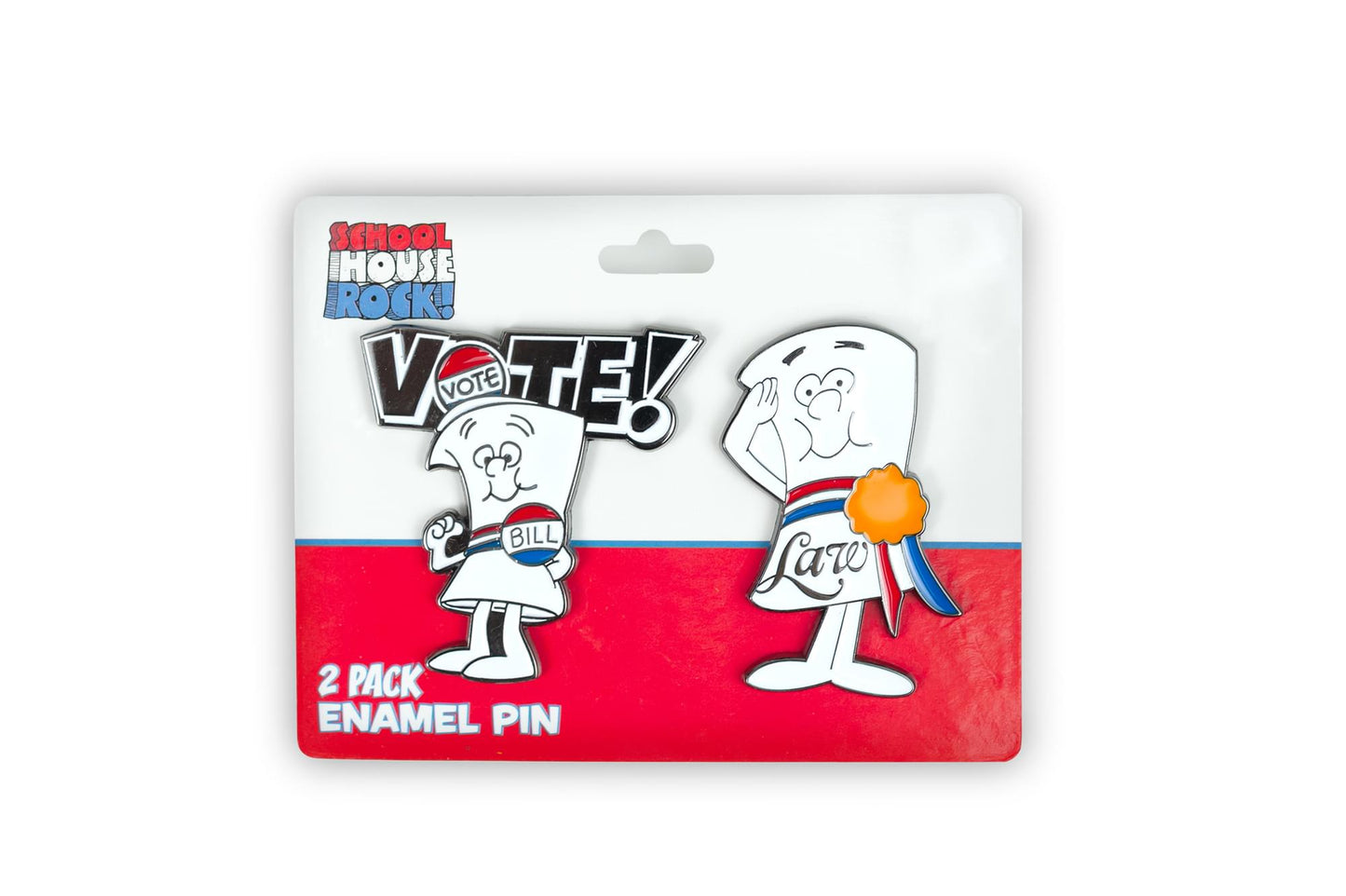 Schoolhouse Rock! I'm Just A Bill And Law Pin Set | 2 Inches | Toynk Exclusive