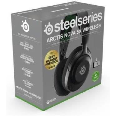 Wireless Gaming Headset - STEELSERIES - Arctis Nova 5X - Black - ClearCast 2.0 - 36 hour battery life