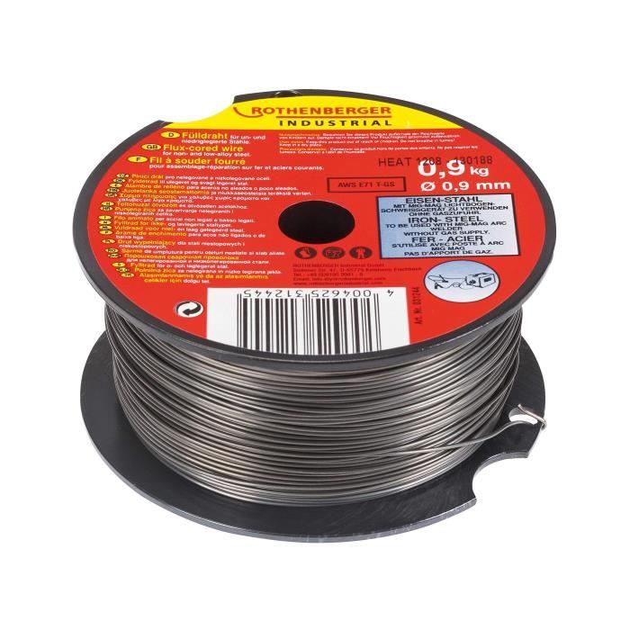 Rothenberger coil Fil Fourre 0.9mm 0.9kg for mig/mag
