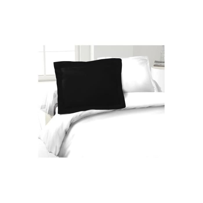 LOVELY HOME Set of 2 Pillowcases 100% cotton 50x70 cm - Black