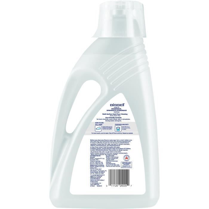 BISSELL B31221 Crosswave Floor Cleaner with Natural Formula - 2L, Special Animals, Multi-Surface Cleaning