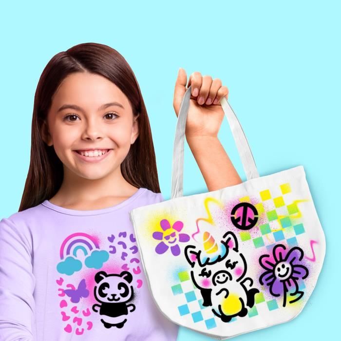 Canal Toys - Airbrush Art - Fashion Design Kit with electronic spray, stencils and markers - AIR 016