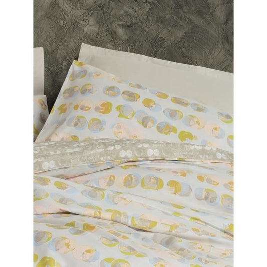 Bedding set - 1 duvet cover 220 x 240 cm + 2 pillowcases 60 x 60 cm - 100% cotton - Beige