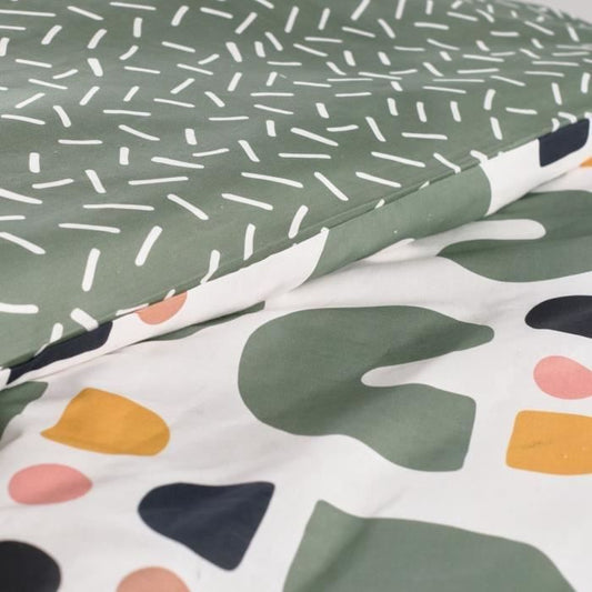 Bedding set - TODAY - Sunshine - 2 people - 240x220cm - Cotton - Green - Other patterns
