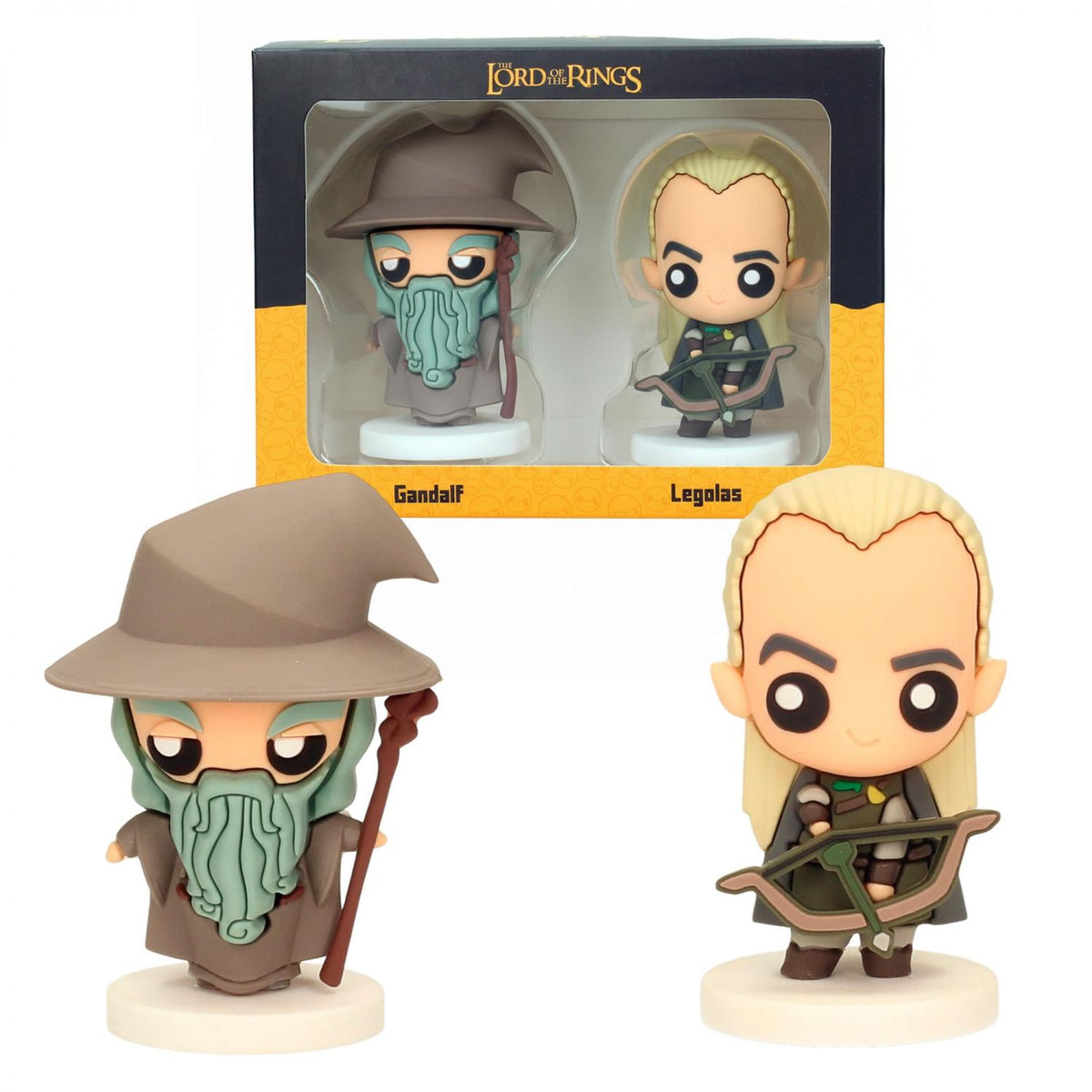 The Lord Of The Rings Gandalf and Legolas Pokis PVC Figure Set