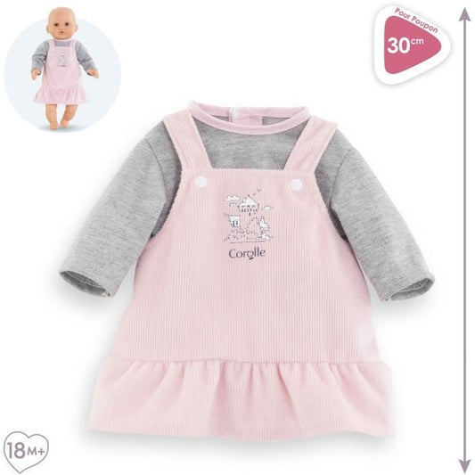Dress and T-Shirt Banks of the Loire - COROLLE - Clothing - For 30cm Doll - From 18 months