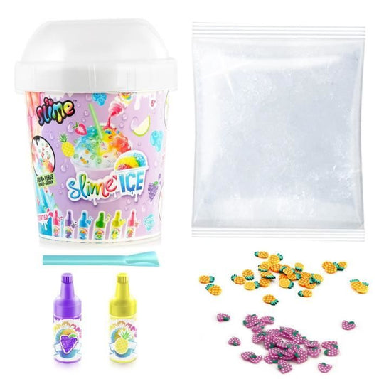 Canal Toys - SO SLIME DIY - Slime Ice Mega Cup - With 2 scented dyes, 1 spoon and decorations - SSC 300