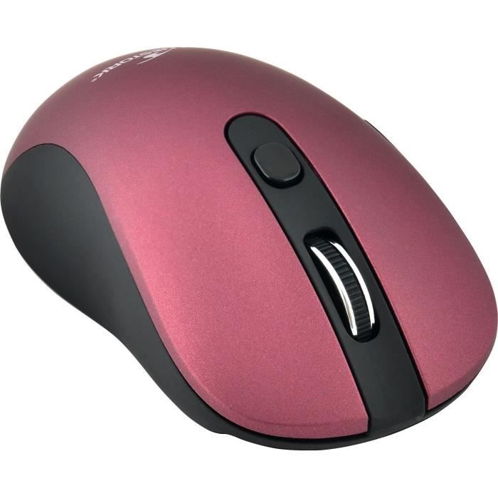 BLUESTORK Wireless Mouse - 2.4 Ghz - 6 buttons - Metallic plum