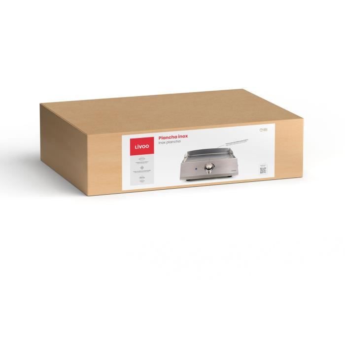 Gas plancha - LIVOO - DOC292 - 1 burner - Stainless steel